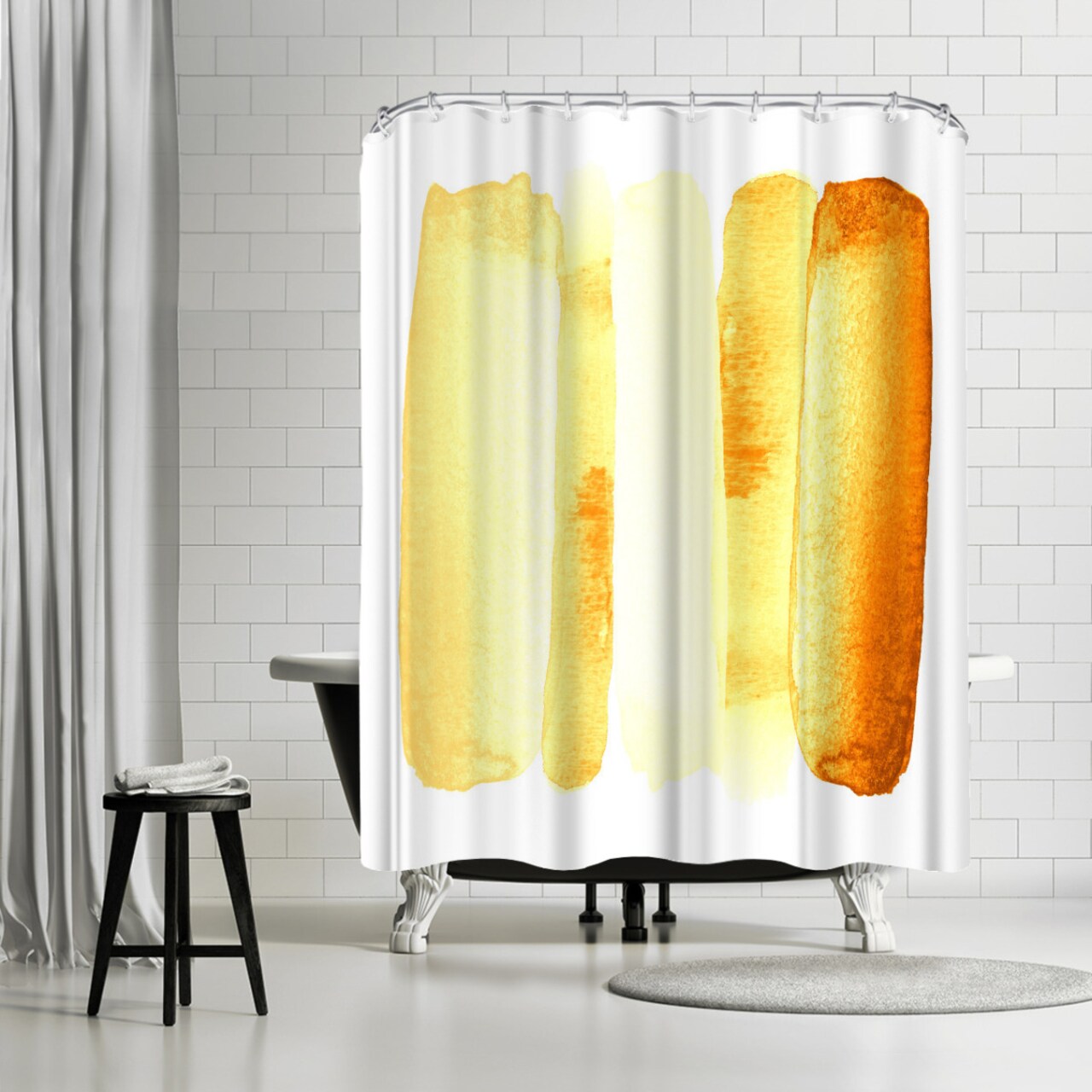 Rise Above Yellow by Amy Brinkman Shower Curtain 71&#x22; x 74&#x22;